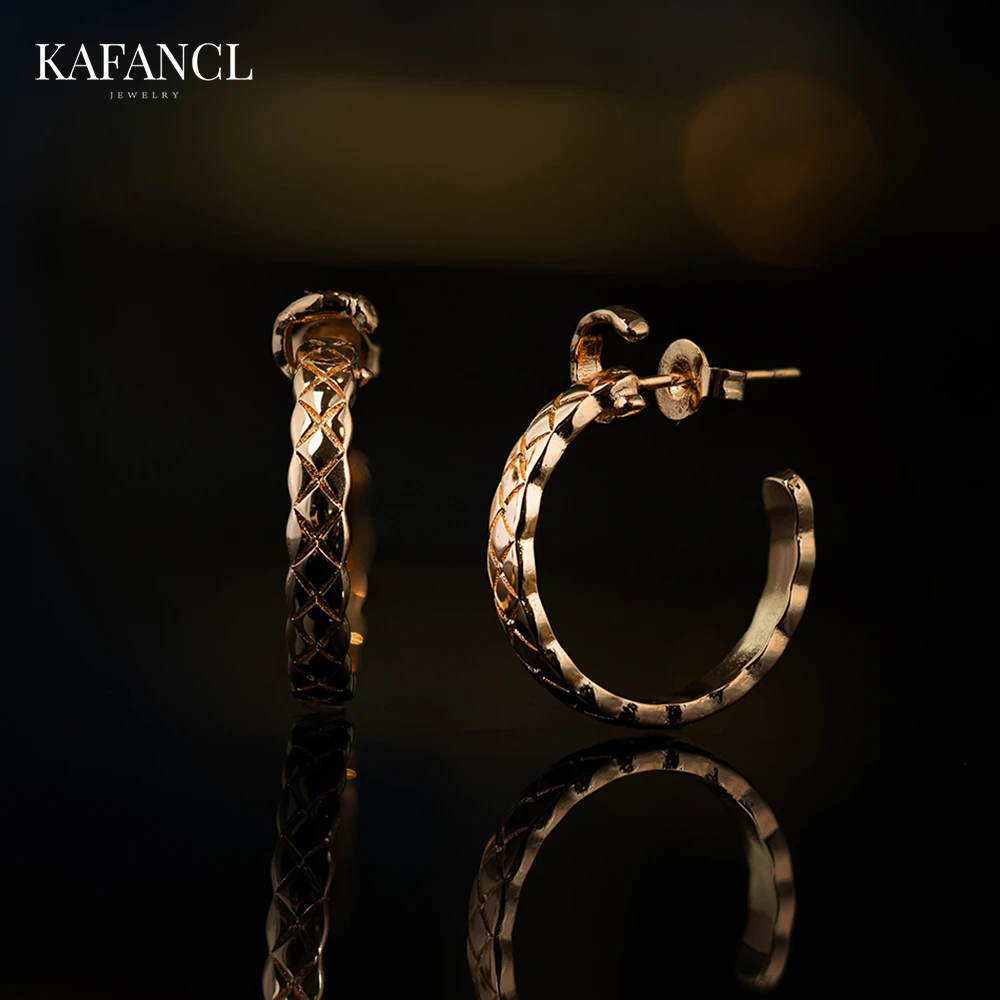 合金耳饰 925银针 水冰月光面耳环时尚百搭小众高级感耳饰ZF-A697