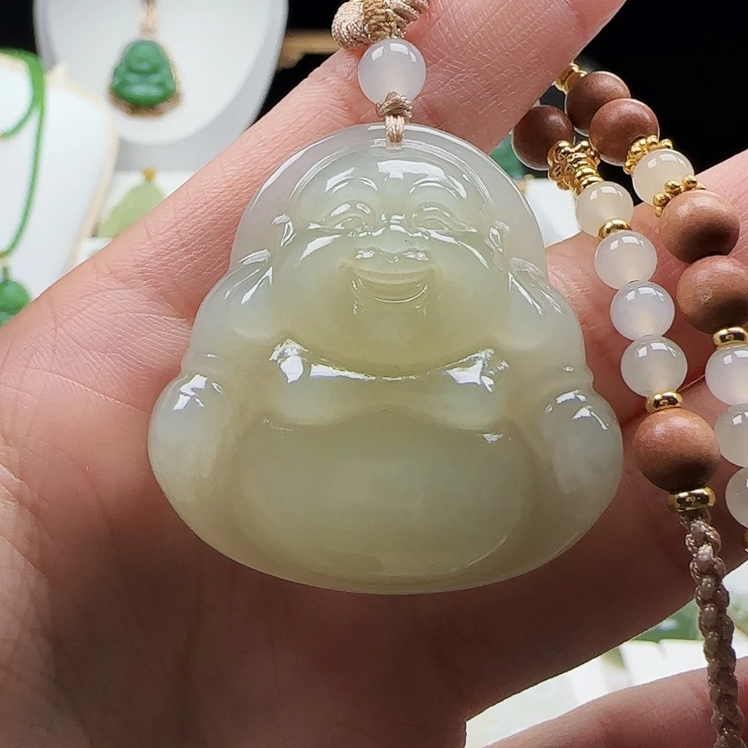 和田玉未镶嵌颈饰40