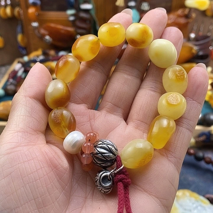 蜜蜡未镶嵌手串手串