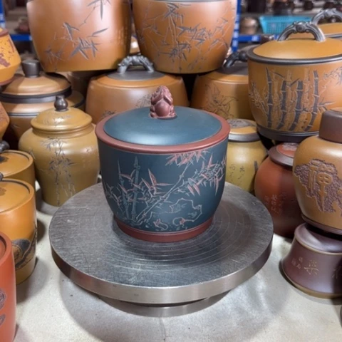 紫砂茶叶罐。。。。。。。。。