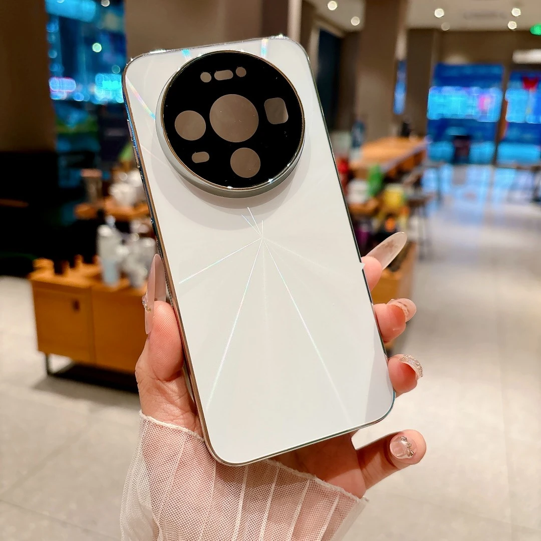 适用华为mate80手机壳电镀CD纹防滑条mate80promax镜头全包防摔壳