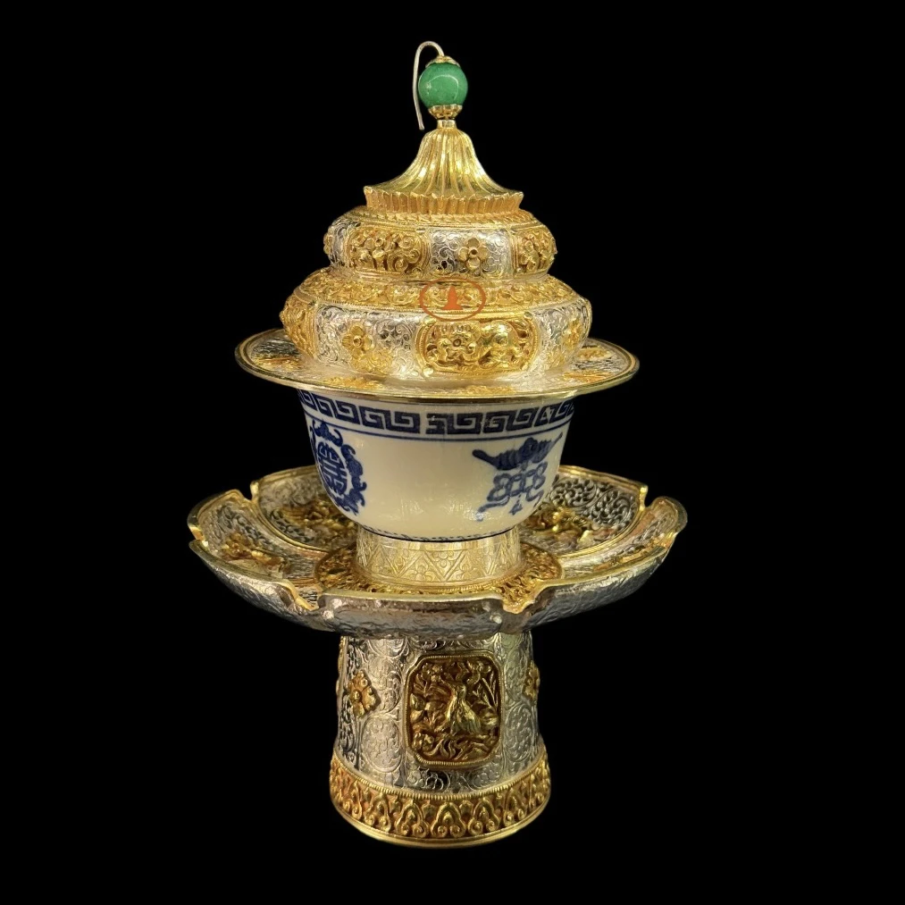 茶架高档陶瓷，纯手工艺品