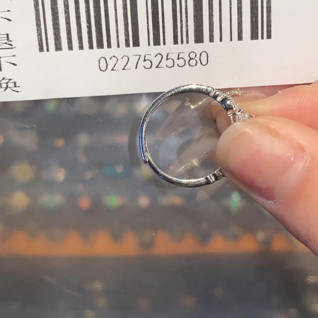 欧泊裸石戒指银S925镶嵌纯****鬣