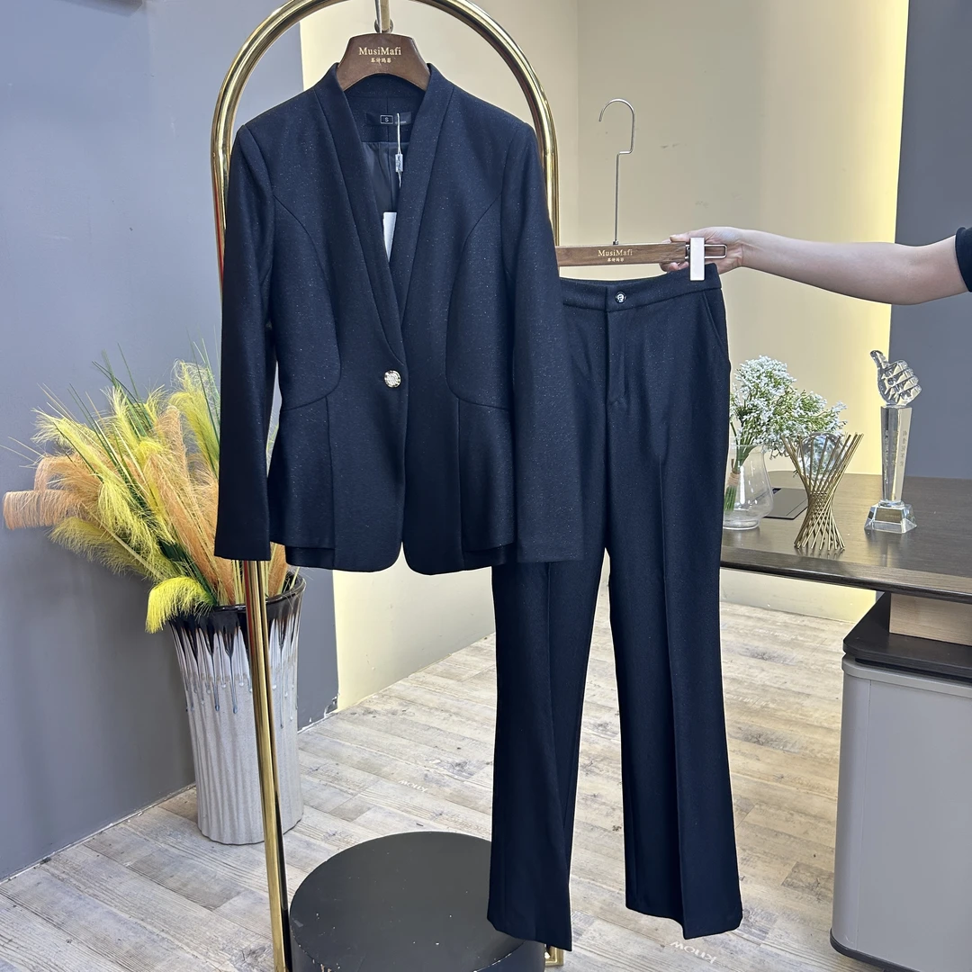 633 经典显瘦奢华贵气名媛气质宴会正式2025新款长袖套装