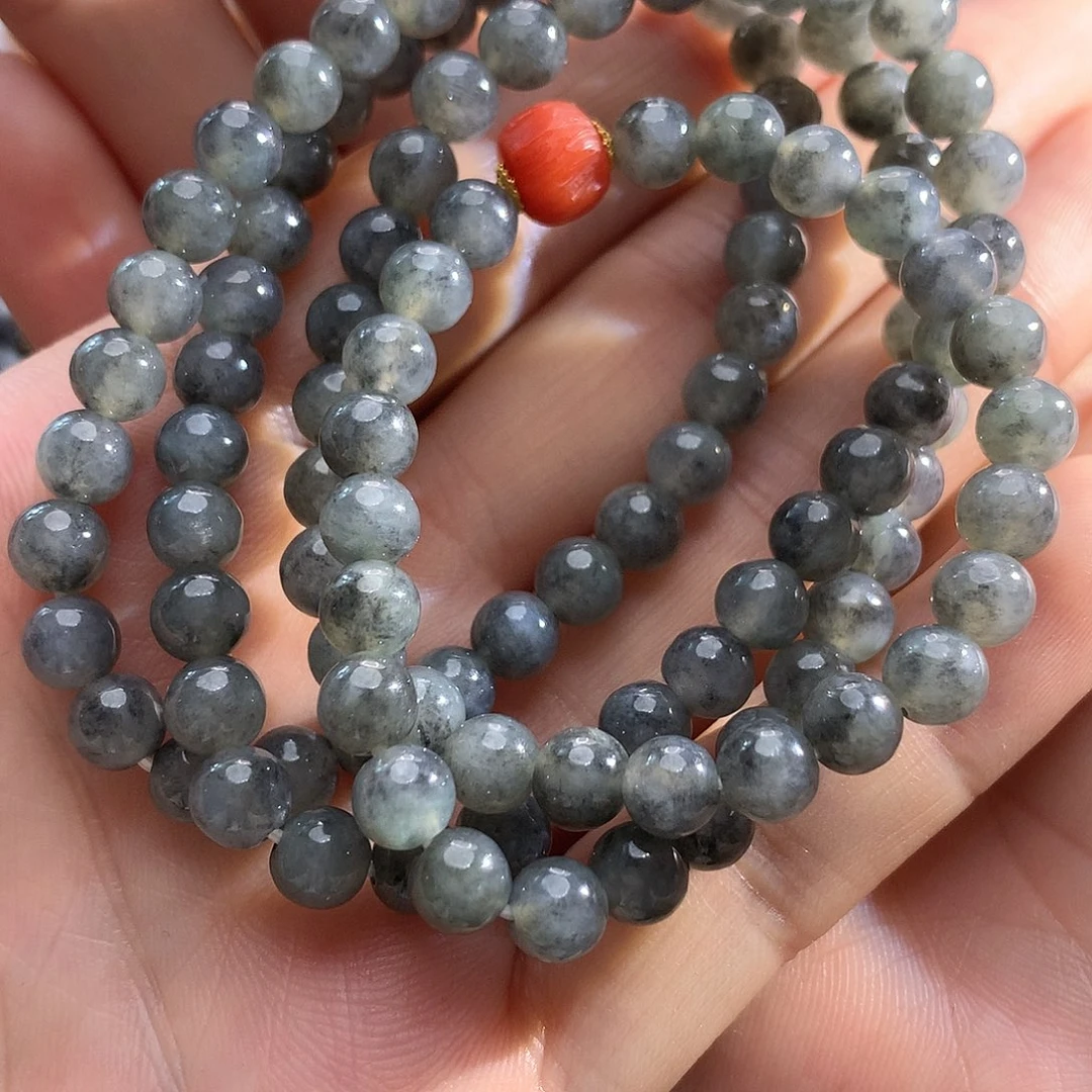 翡翠未镶嵌手链翡翠多圈手串