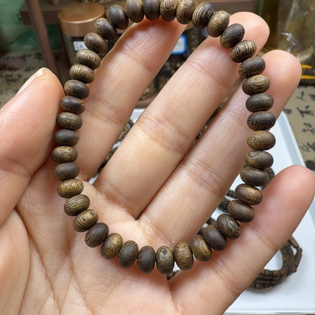 沉香碎屑沉香卡6算盘珠