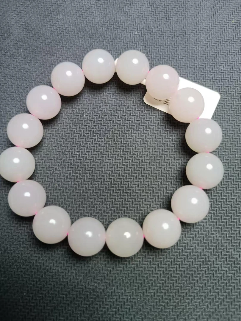 天然和田玉藕粉手串