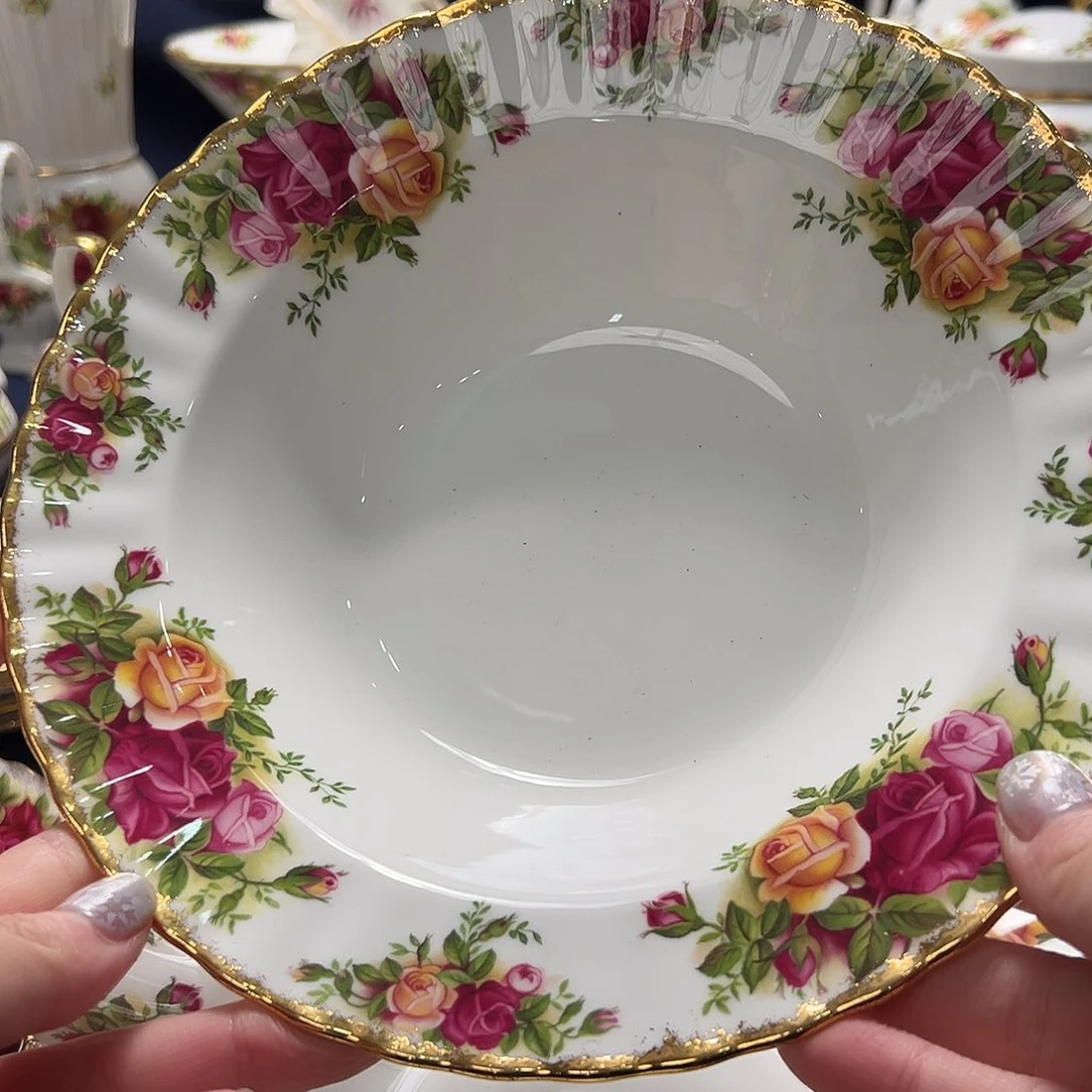 碟大***花中古美物 三代老镇划标