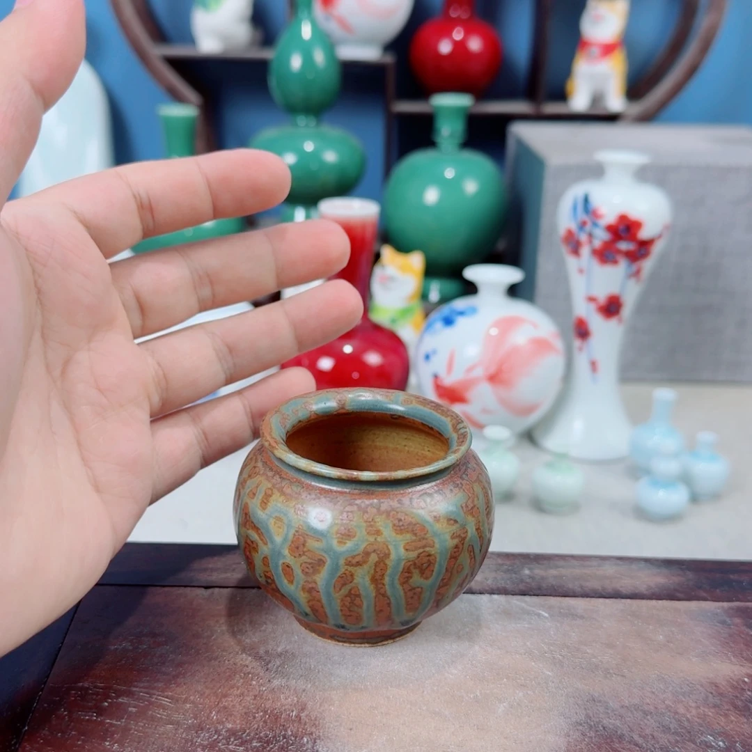 陶瓷手工小花器摆件