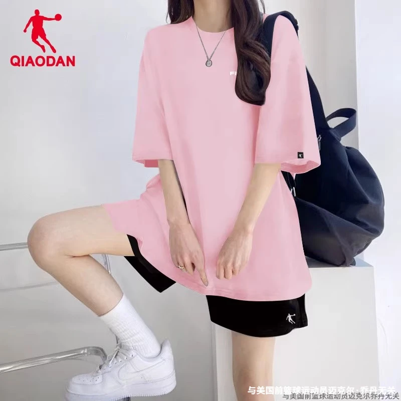 乔丹运动套装女宽松慵懒风两件套官方旗舰夏季新款短袖跑步健身服