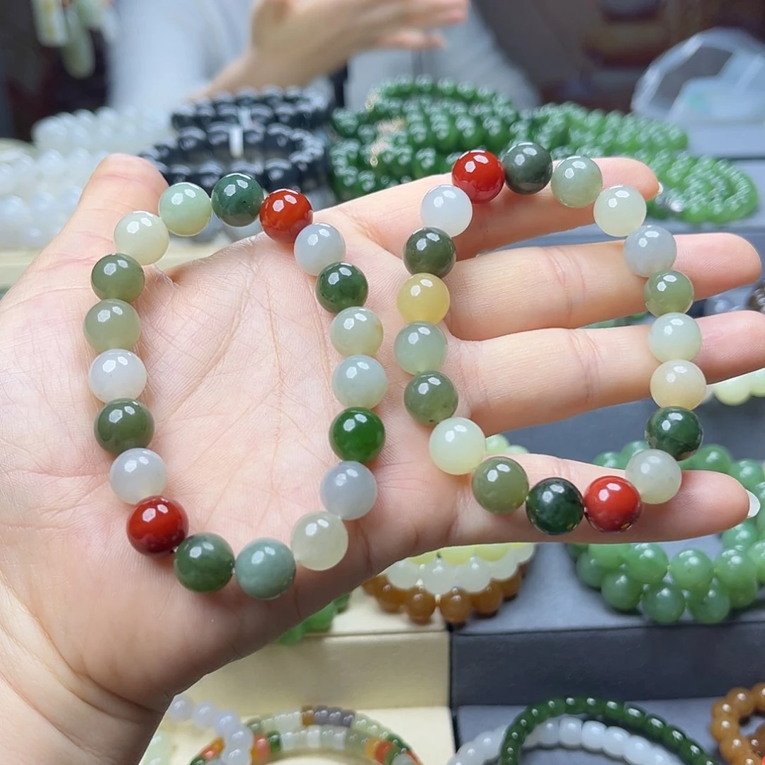 和田玉手链未镶嵌多样性发货拍一发一