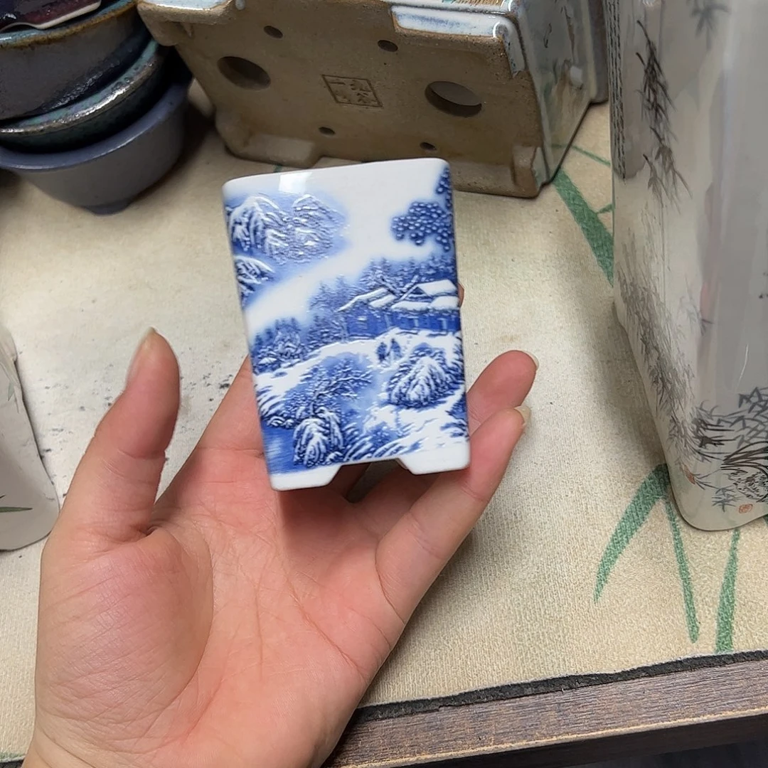 花盆紫砂450号瑕疵6/7cm