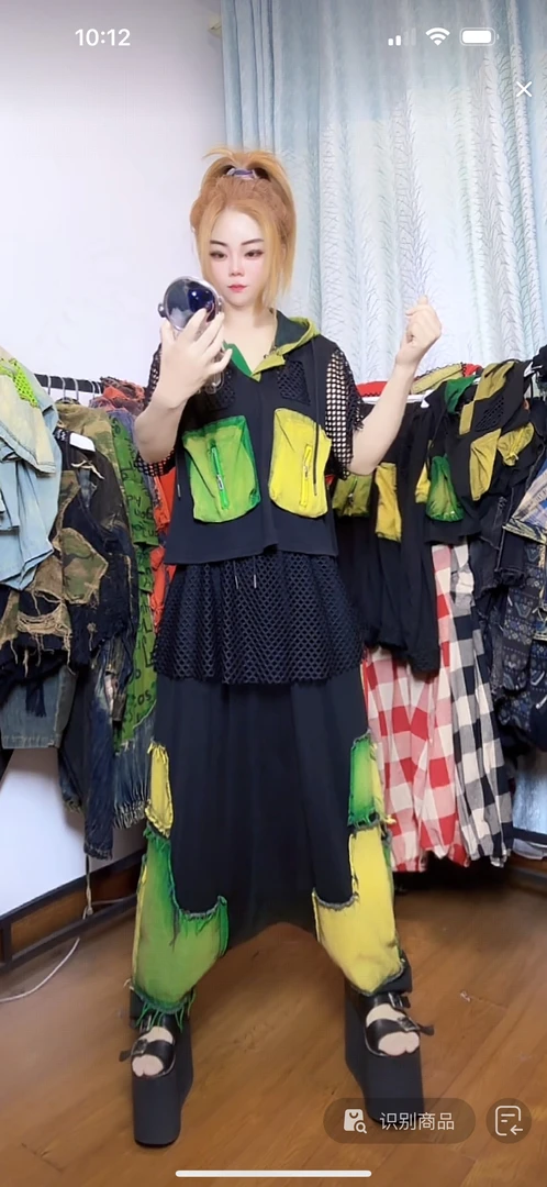 套装休闲风服装设计师印花时尚套装连衣裙卫衣个性