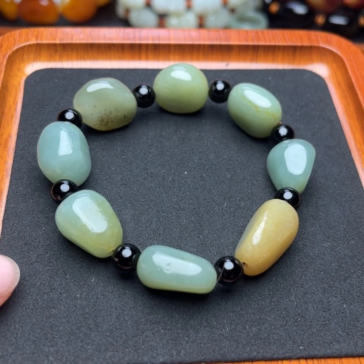 和田玉未镶嵌手链