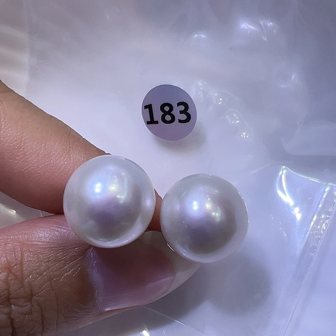 淡水珍珠耳饰银S925镶嵌