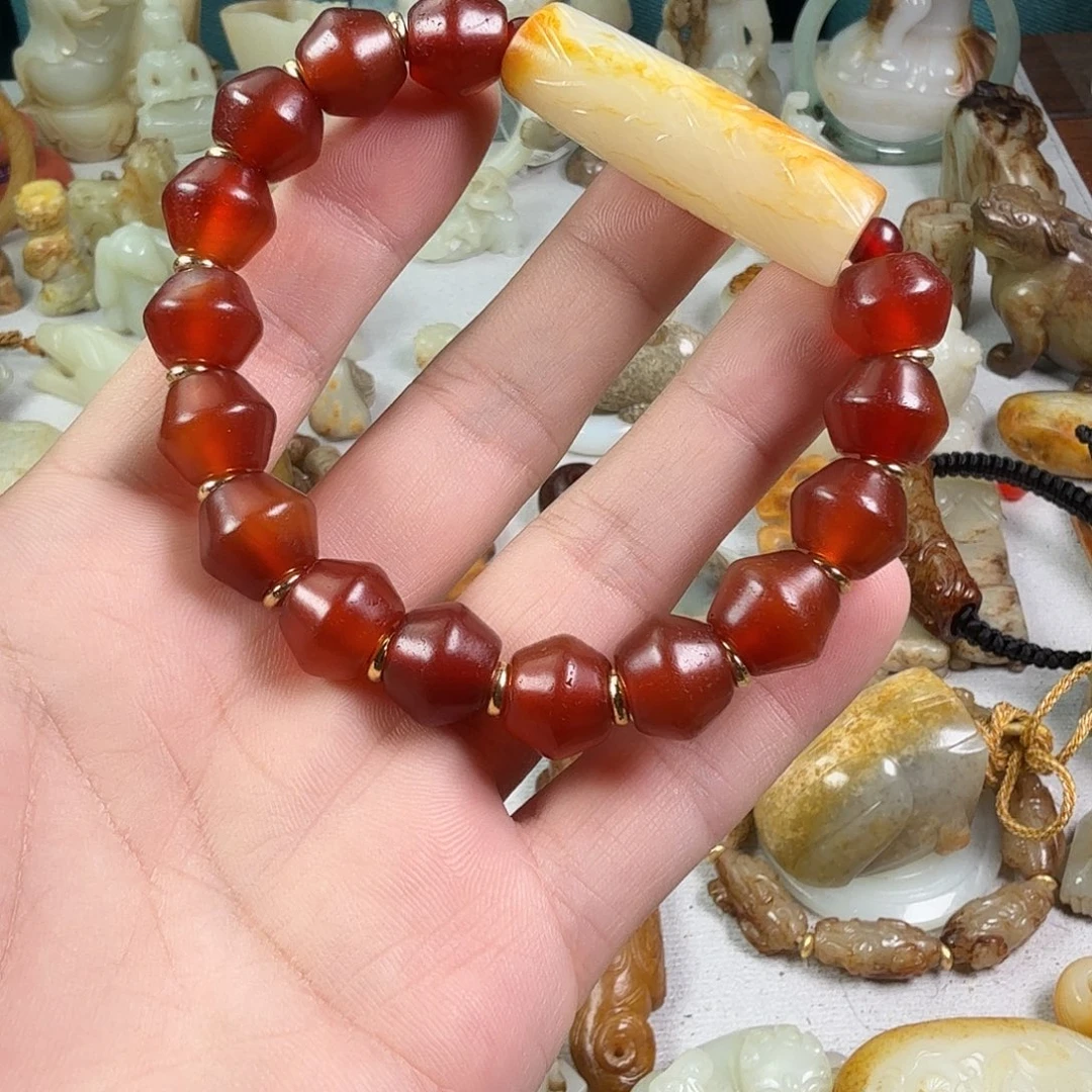 简***乐和田玉（糖玉）未镶嵌车挂