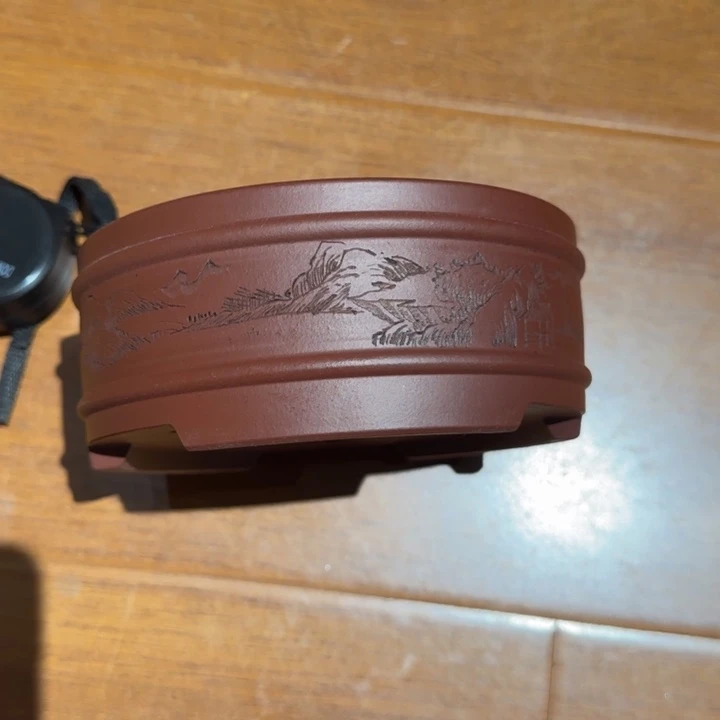 紫砂花盆原矿紫泥