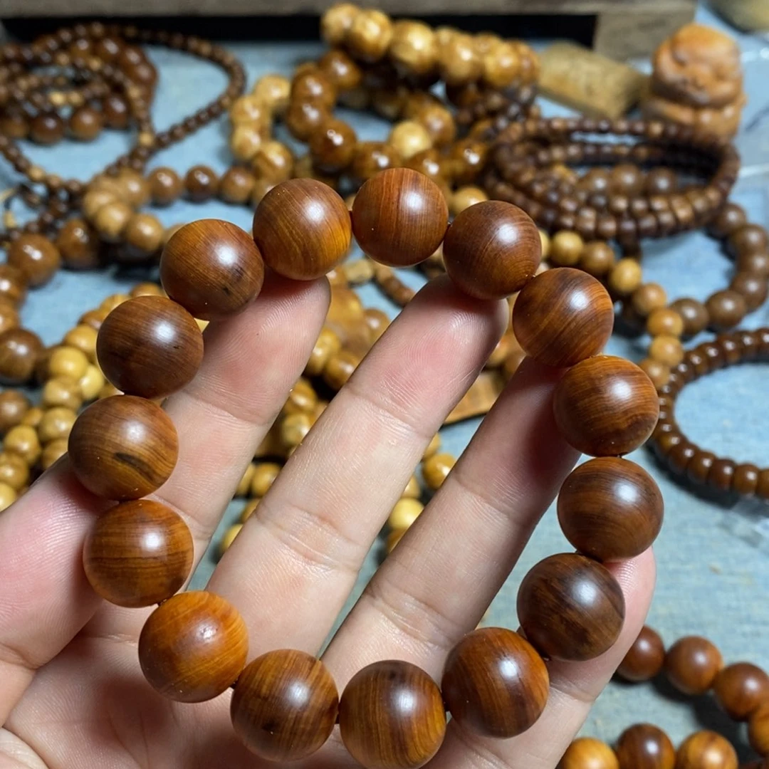 柏木（崖柏）无事牌1.5火焰蚕丝纹