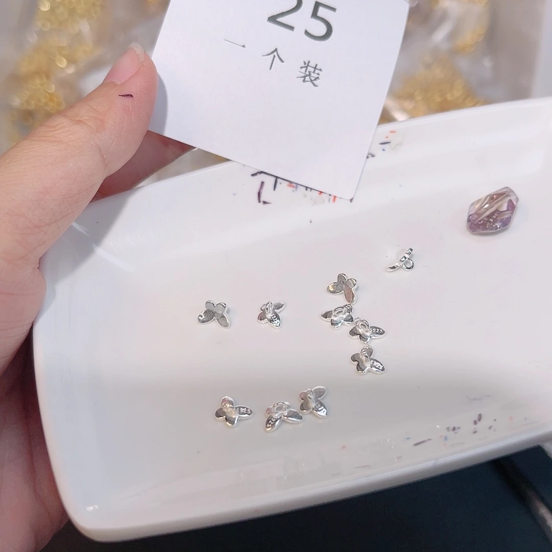 水晶珠宝半成品银S925镶嵌25