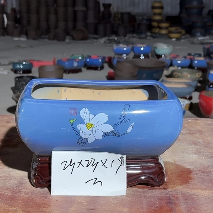 紫砂花盆手工制作58
