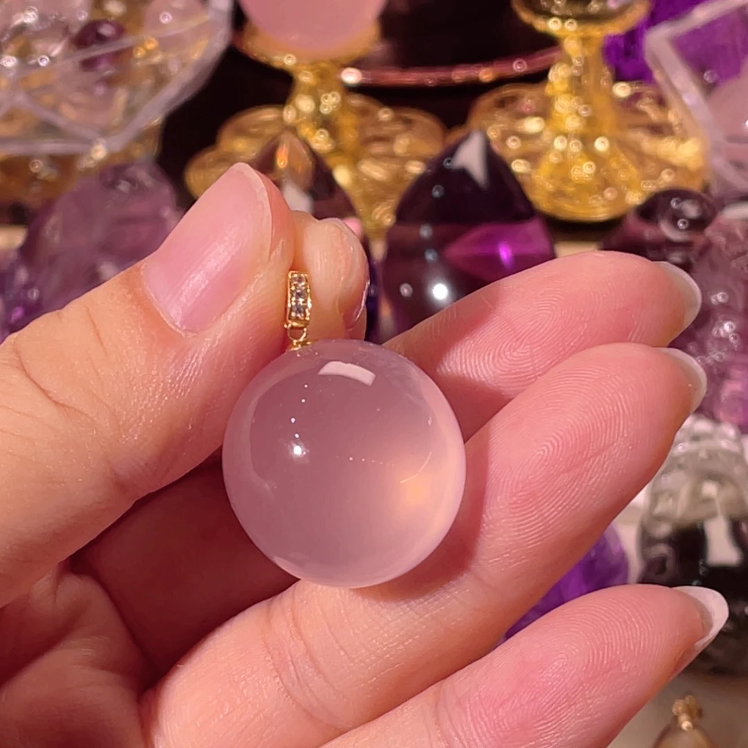颈饰18K金镶嵌水晶