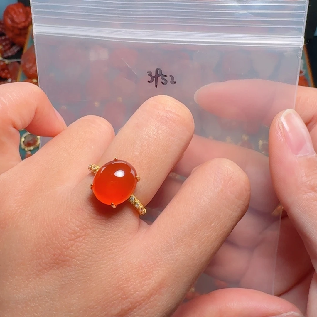 南红玛瑙南红银S925镶嵌