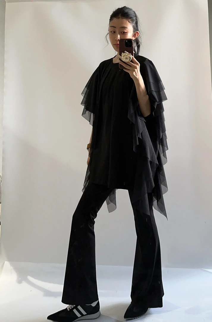 VIVISPLENDID20207#（定制款NO退NO换）显瘦高腰九分超模喇叭裤