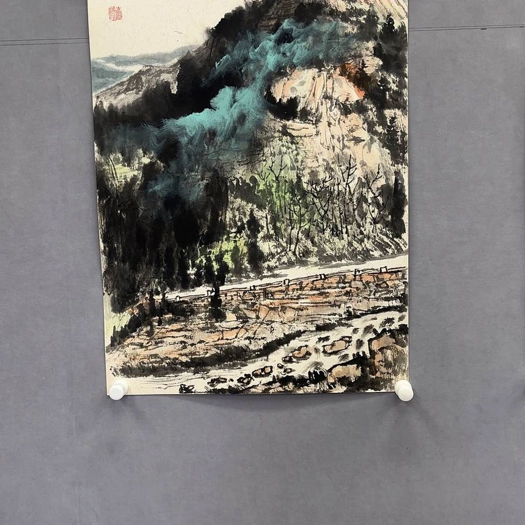 国画艺术家真人手绘