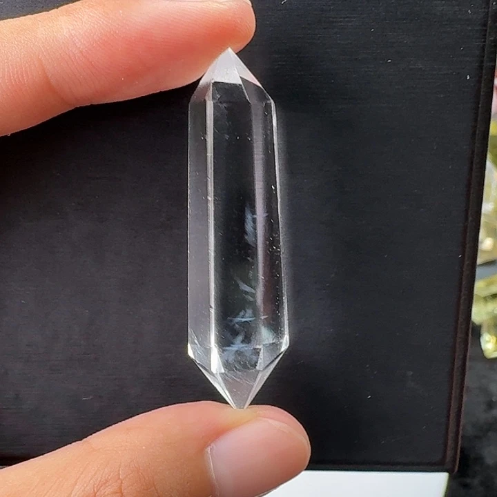 未镶嵌珠宝半成品水晶白水晶蓝针