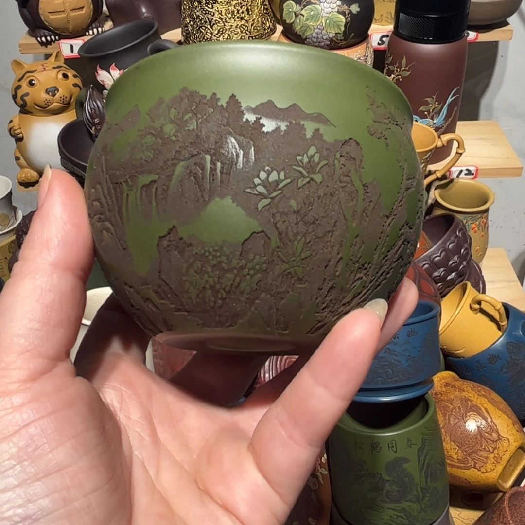 紫砂茶杯宜兴紫砂主人杯