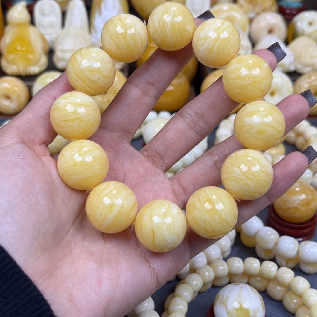 琥珀未镶嵌手串20+