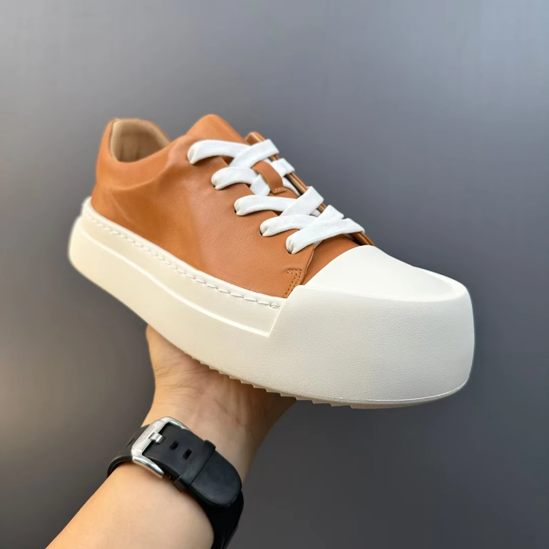 男士运动休闲马皮透气滑板鞋发泡底潮流小白鞋轻便时尚百搭休闲鞋