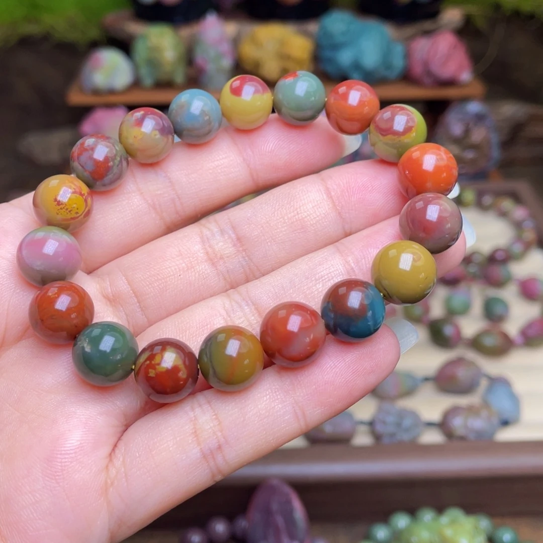 小***绵玛瑙/玉髓未镶嵌珠宝半成品盐源玛瑙包浆收藏手串