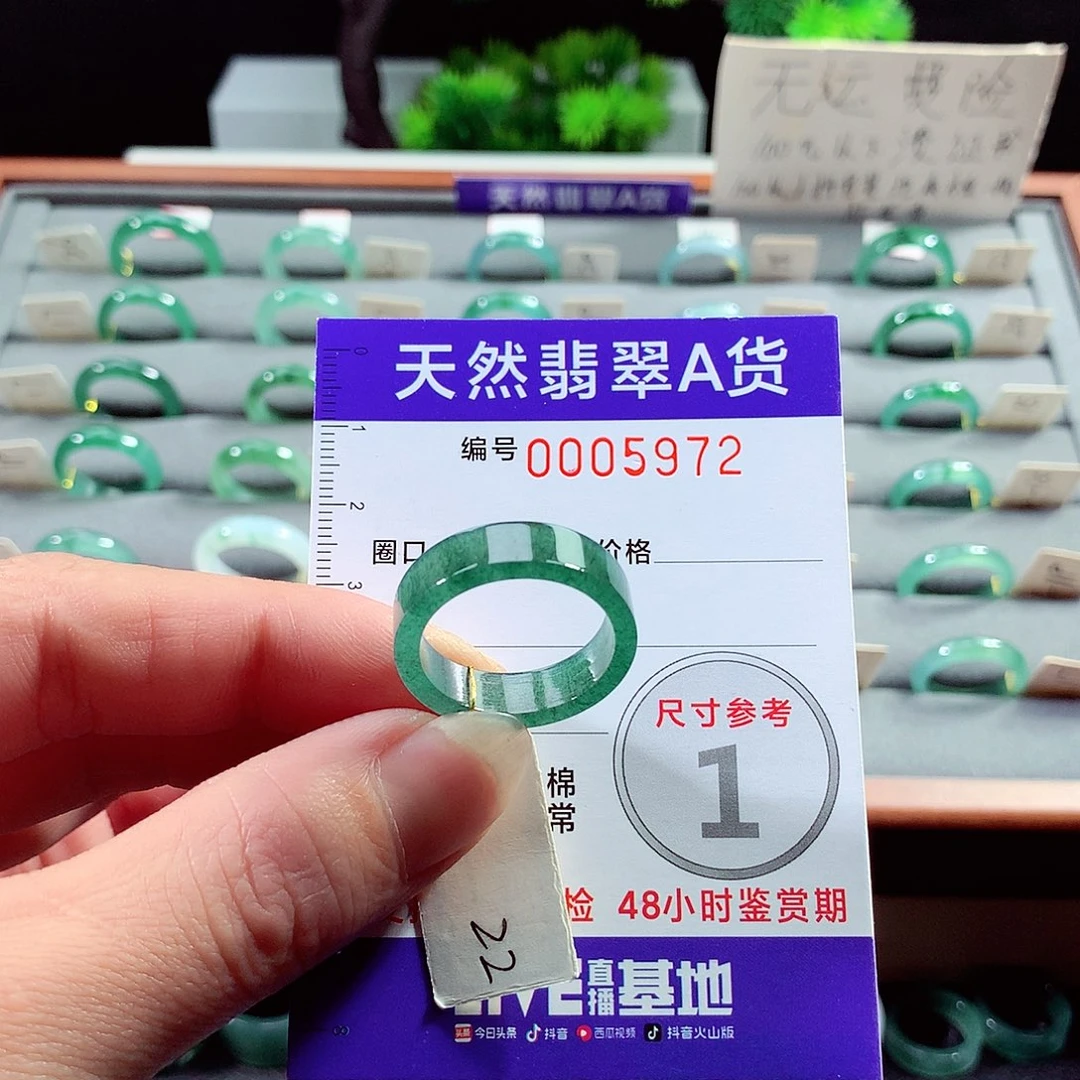 翡翠戒指未镶嵌22号