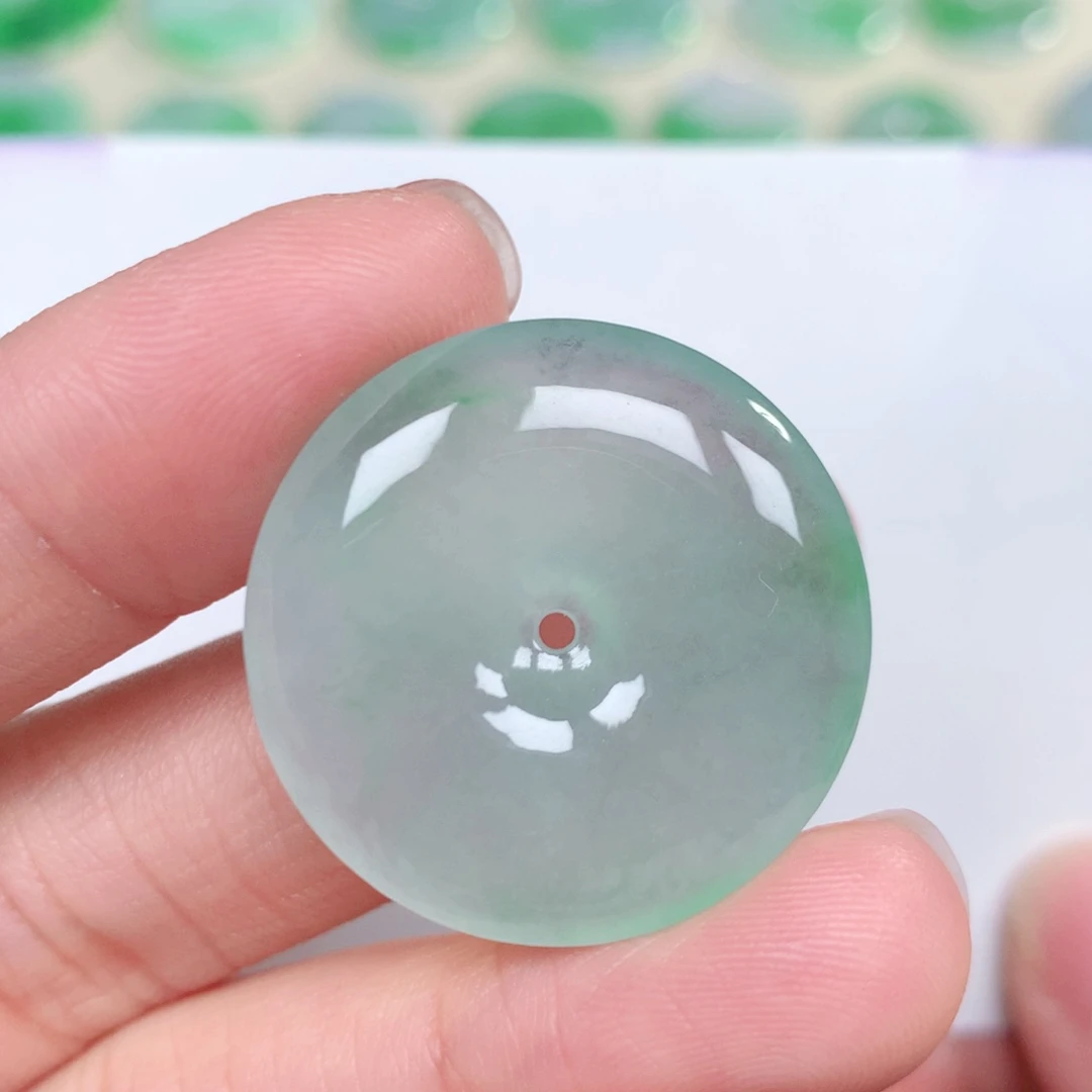 翡翠未镶嵌颈饰27.4-5.5