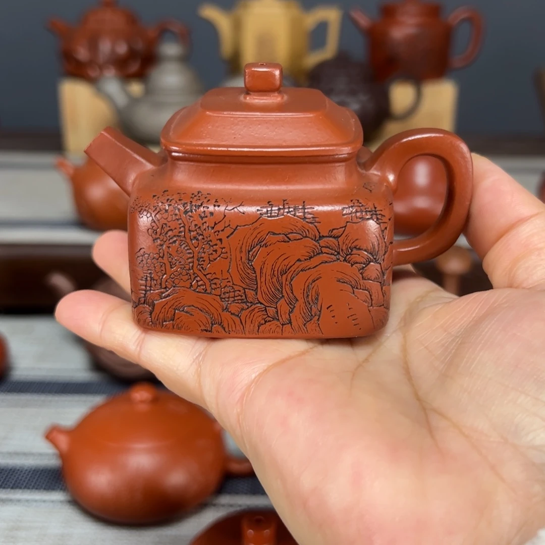 茶壶紫砂不*就四方德钟