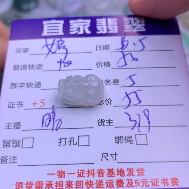 翡翠未镶嵌颈饰婷*