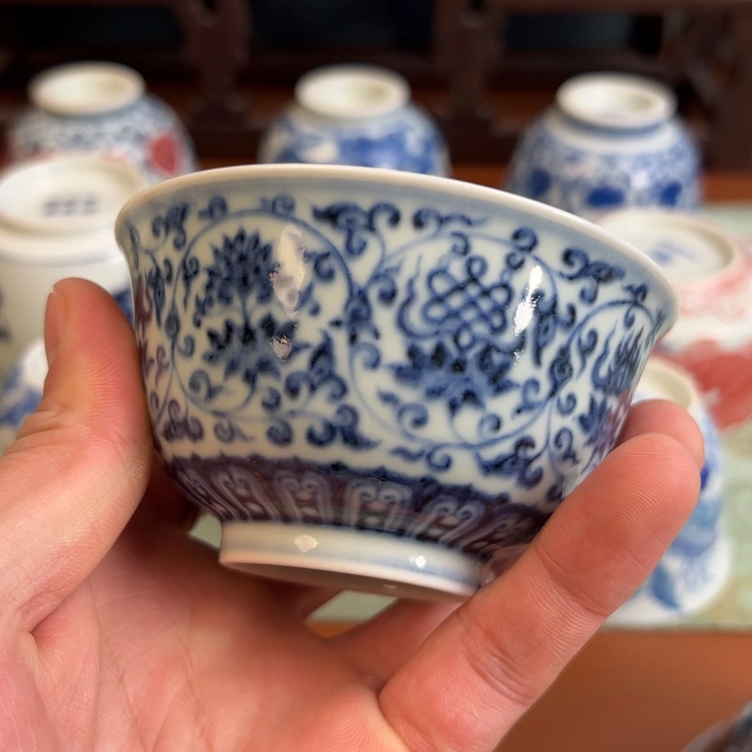 瓷片景德镇茶器手工手绘