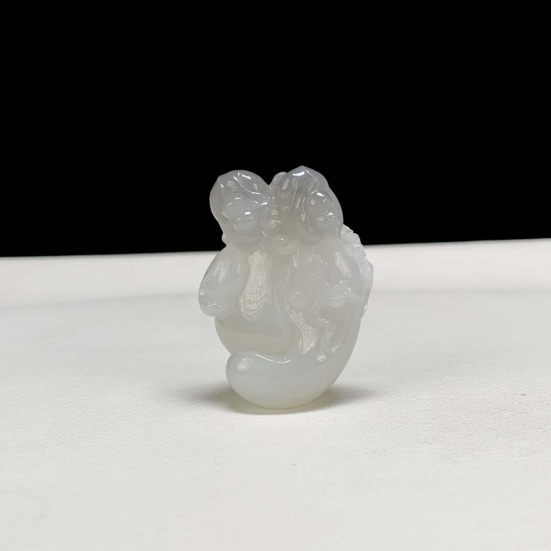 【豫人豫品】 和田玉吊坠灵猴献寿H119