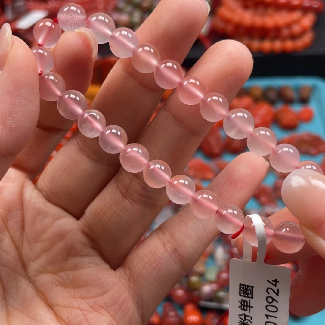 手链未镶嵌南红玛瑙冰粉7mm