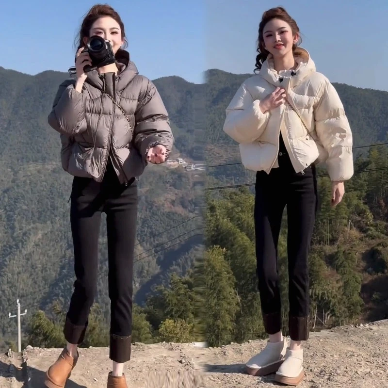 羽绒棉服女2025冬季新款时髦洋气宽松显瘦小个子短款面包服棉袄潮