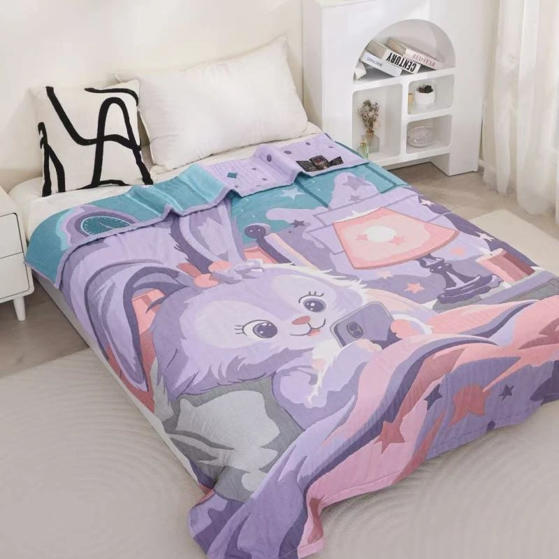 星黛露   150*200纯棉泡芙被升级多层柔软亲肤透气加厚