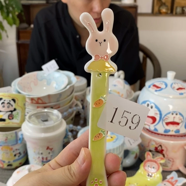 瓷片景德镇釉下彩手绘