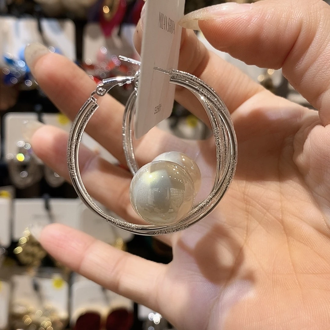 铜合金925银贝珠（仿珍珠）珠圈银色