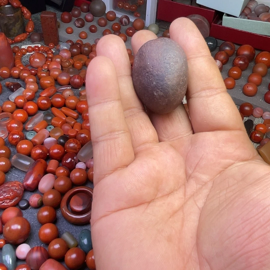 低***发南红玛瑙珠子未镶嵌