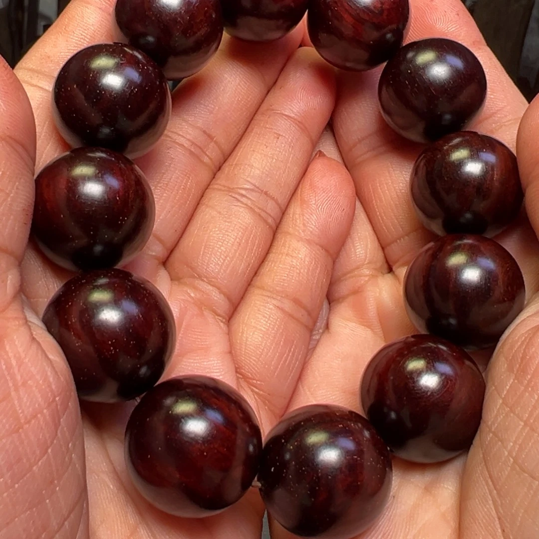 檀香紫檀（小叶紫檀）手串2.0多金星