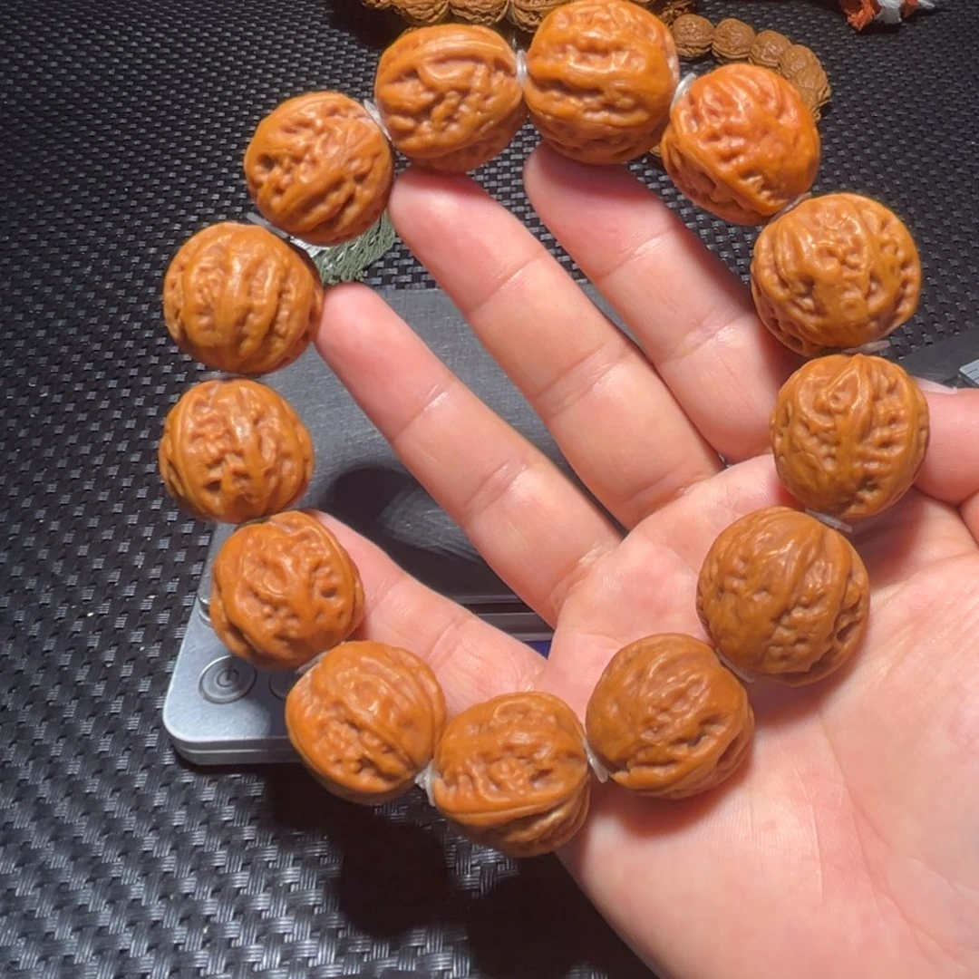文玩核桃手串粗筋京八棱22➕