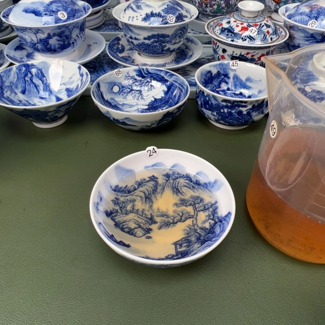 景德镇纯手工纯手绘茶具木木24