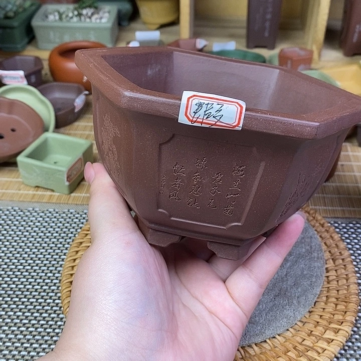 琉璃手工艺品宜兴紫砂精品花盆