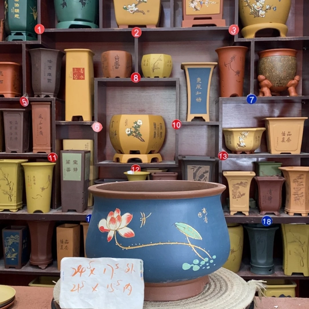 紫砂艺术紫砂花盆